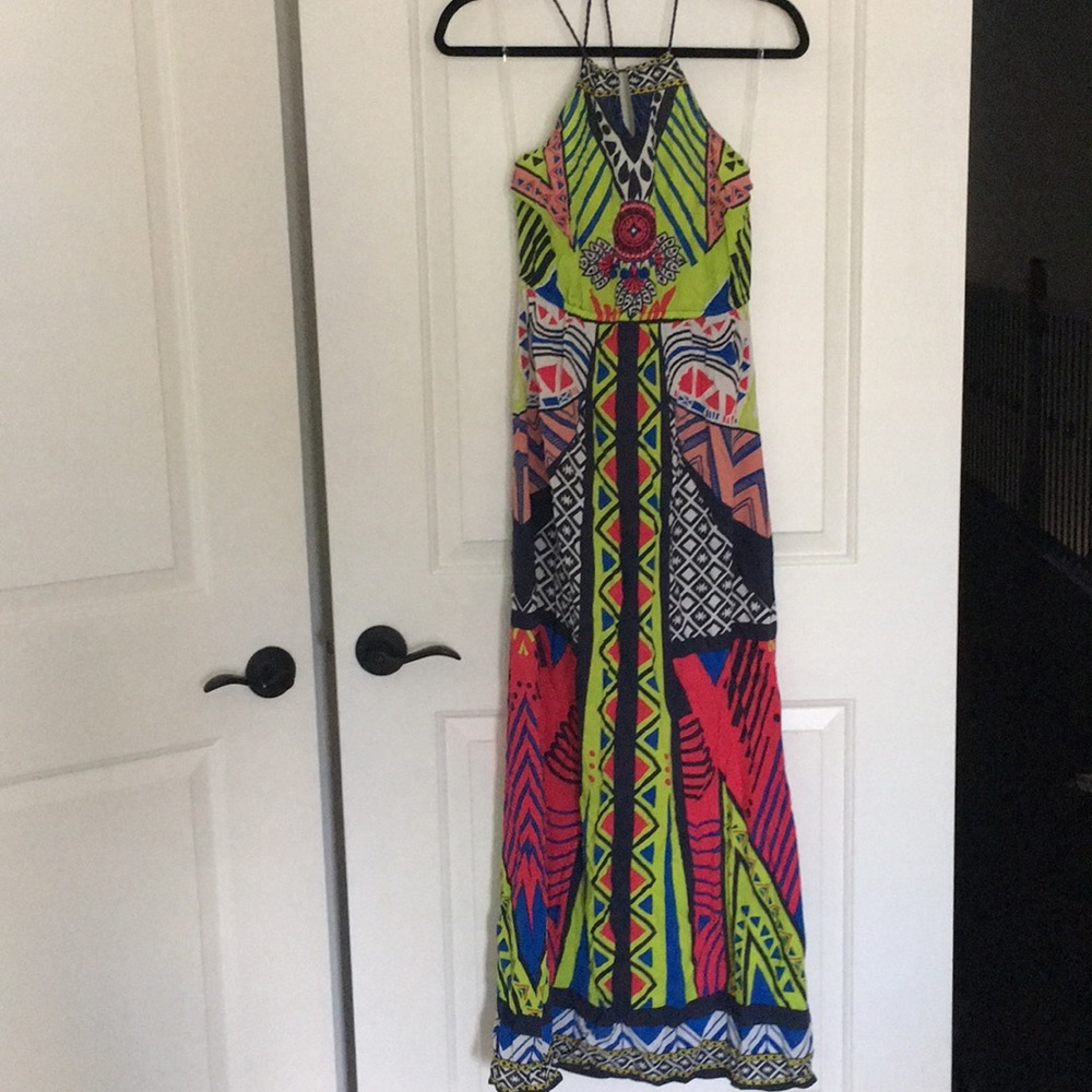 Bright Printed Maxi Dress